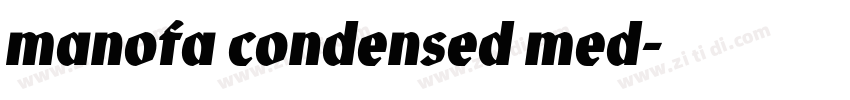 manofa condensed med字体转换 manofa condensed med字体转换